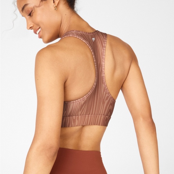 Fabletics Sage Printed Medium Impact Sports Bra, lightly worn, pads removed - Picture 5 of 5
